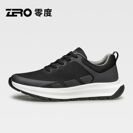 零度2025年秋冬飞织网面轻透轻盈软弹厚底男鞋户外跑步运动休闲鞋