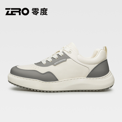 ZRO零度官方正品真皮小白板鞋