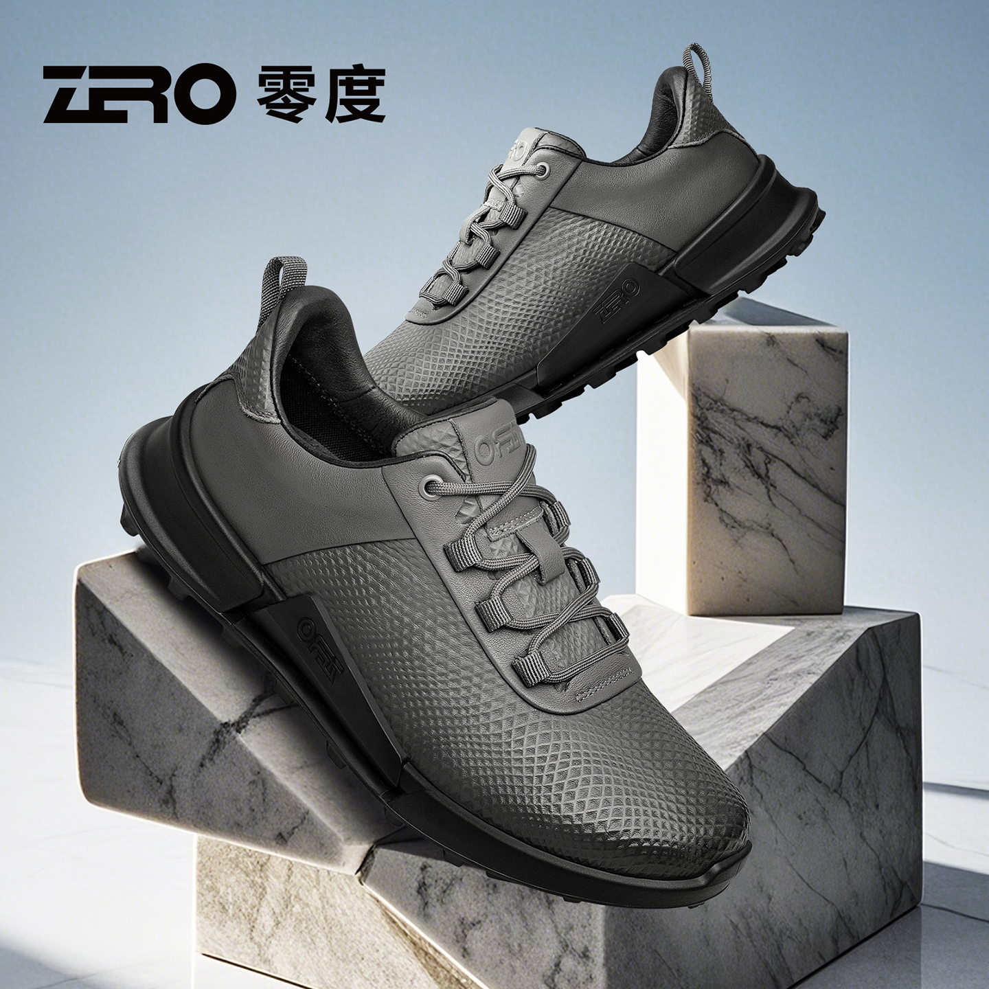 ZRO零度官方正品真皮公务通勤鞋