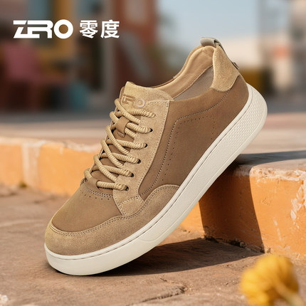 ZRO零度官方正品男鞋秋冬商务休闲鞋男士舒适通勤平底时尚皮鞋潮