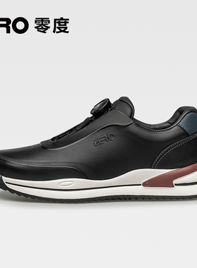 ZRO零度官方正品真皮阿甘鞋男款春秋2026新款休闲运动鞋男士皮鞋