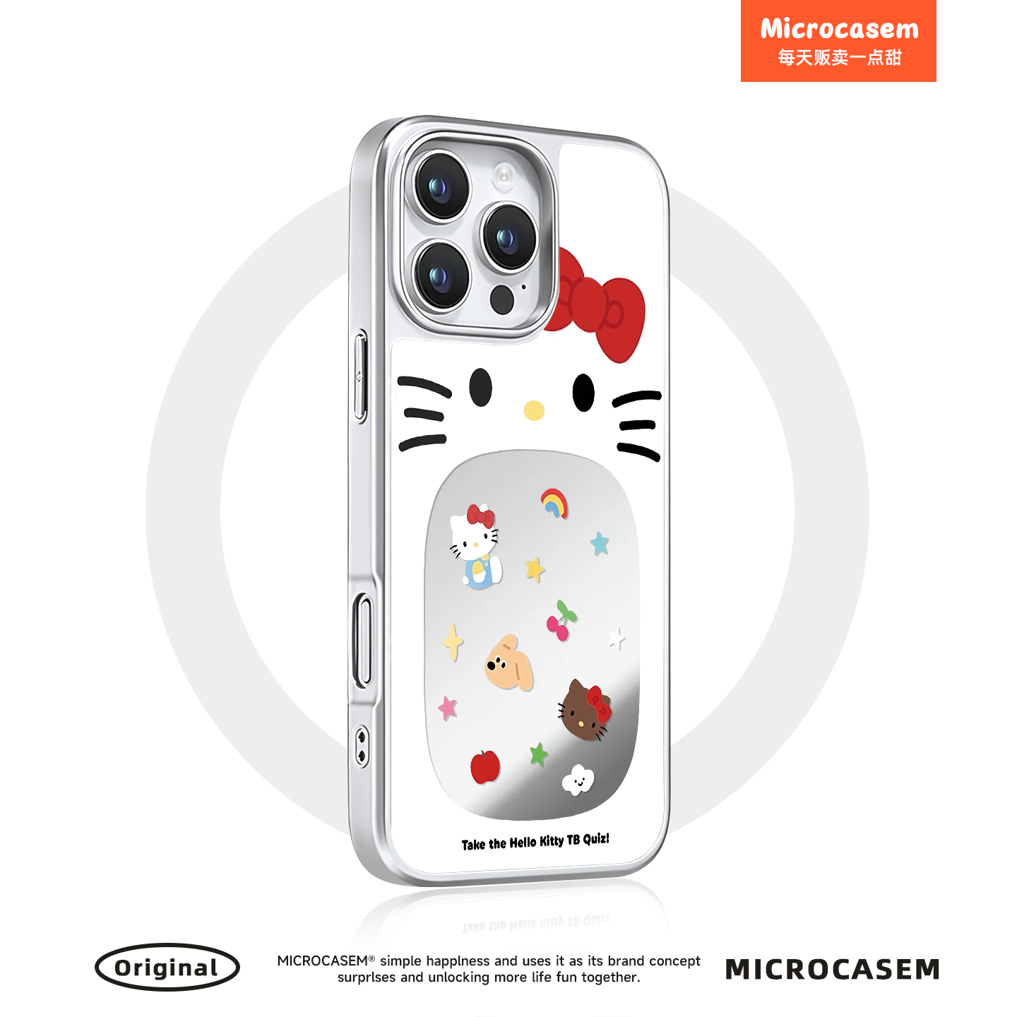 磁吸MagSafe镂空大脸Kitty凯蒂猫适用iphone16手机壳17promax苹果15pro镜面14日韩Air可爱13卡通plus少女12