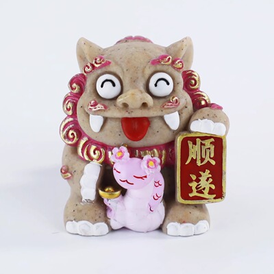 禧狮®纳福石敢当摆件丨乐城知礼