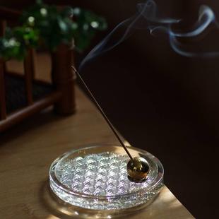 沉檀线香香插香座纯铜香立禅意家用室内香道香器角度可调 创意日式