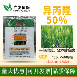 吴农遍净 50%异丙隆粉剂小麦防除罔草硬草早熟禾农药土壤除草剂