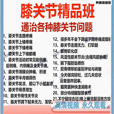 膝关节精品班 通治各种膝关节问题 百度网盘高清影片