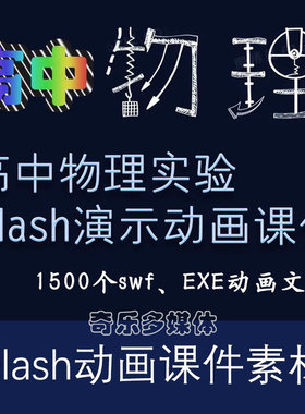 高中物理实验flash动画课件1500多个swf、exe演示互动多媒体