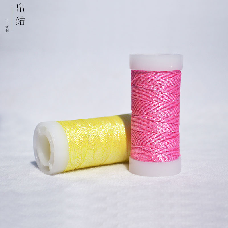 6股幻彩彩金蜡线手工蜡金线炫彩编绳包石头花嫁南美编织莲花线