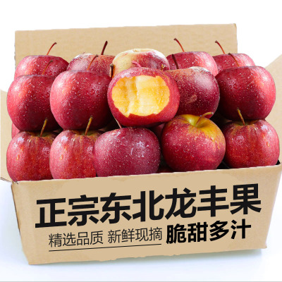 龙丰果正宗东北大秋果应季特产孕妇小苹果新鲜当季5斤整箱包邮沙