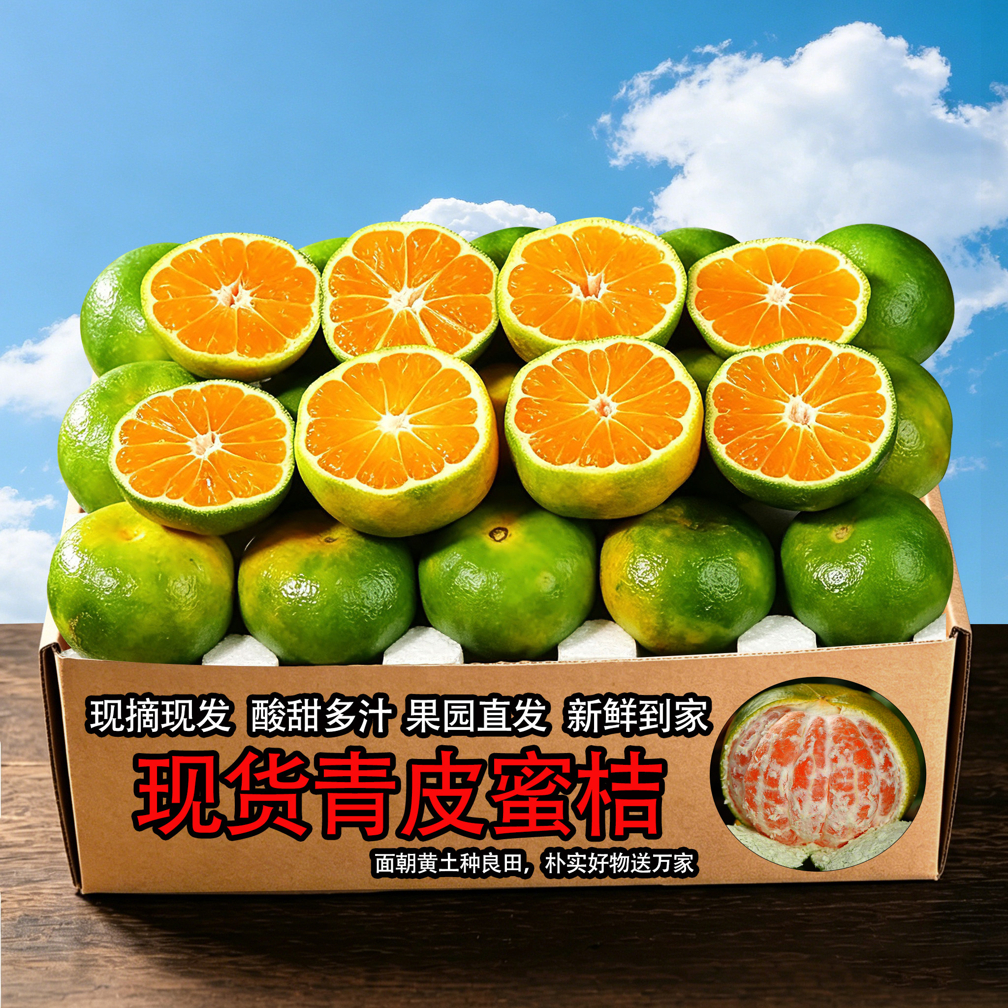 现摘蜜桔早熟青皮橘子新鲜水果桔子应季孕妇水果绿皮酸甜橘子包邮
