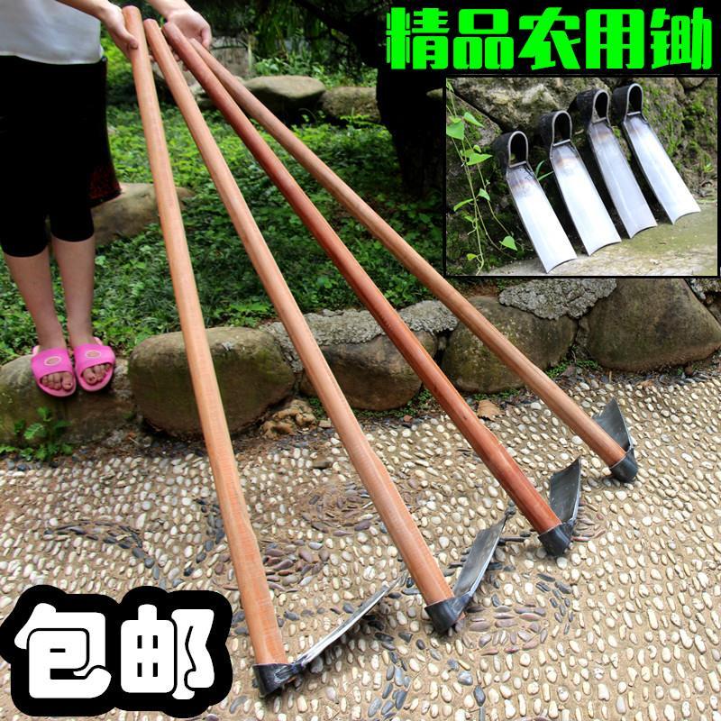 锰钢加厚农用挖土除草全钢锄头神器农具松土种菜挖笋专用工具大全