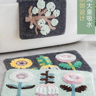 脚踏垫进门门垫门口脚垫子吸水地毯浴室防滑垫 卫生间地垫家用韩式