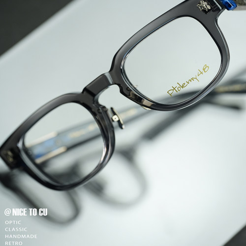 日本进口Ptolemy48 AP042-SB手工板材眼镜框男款方框近视眼镜