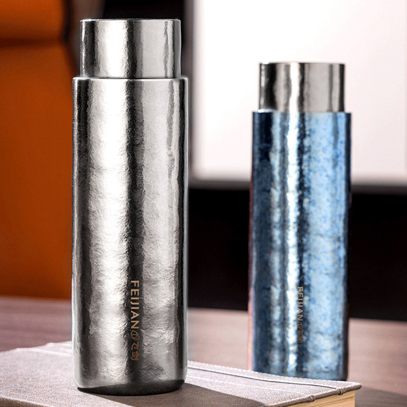 飞剑纯钛保温杯双层钛焖茶杯带茶隔泡茶杯出差旅行养生钛茶水杯子,餐饮具,保冷/保温杯,淘宝优惠券,粉丝福利购,淘宝优惠卷