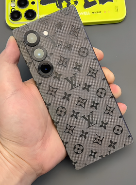 三星W26全包保护膜zfold7钻石纹后膜素皮适用于fold6防摔膜W25边框膜Fold5个性W24背膜W23后盖贴fold4中轴膜