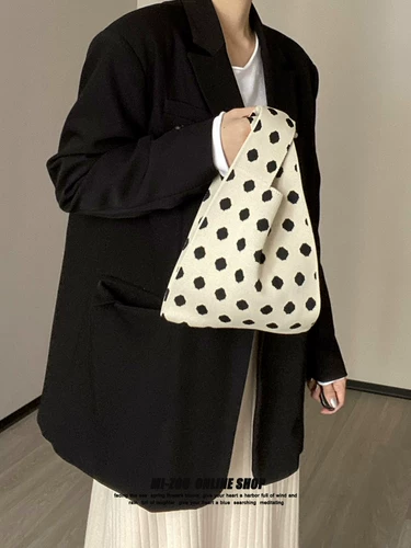 Летний жилет, трикотажная портативная сумка, барсетка, шахматы, в цветочек, Южная Корея