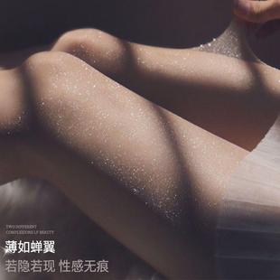 袜性感亮闪闪加大码 超薄防勾丝银葱连裤 珠光丝袜女夏季 新款