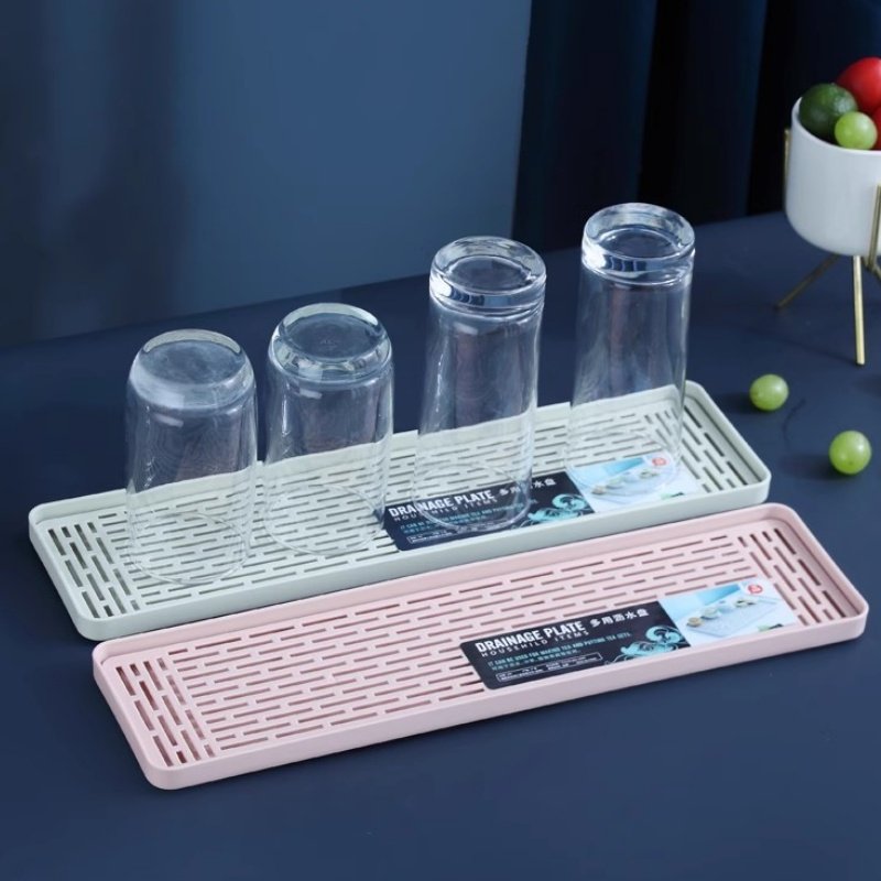 杯双层排水托盘塑料矩形排水篮客厅厨房茶盘茶盘家用水果盘,餐饮具,盘,淘宝优惠券,粉丝福利购,淘宝优惠卷