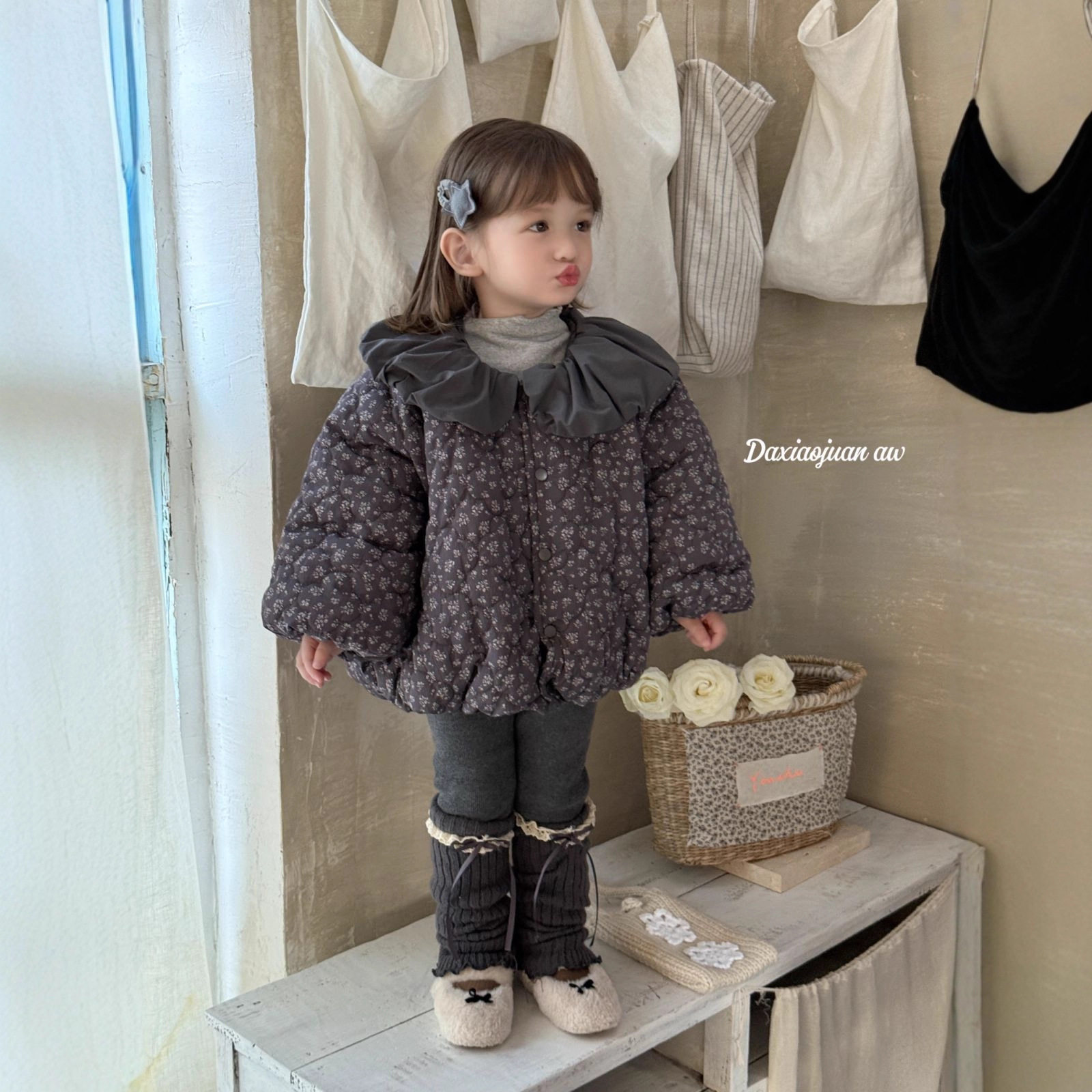 大小卷女童棉服25秋冬新款韩版棉袄/棉服