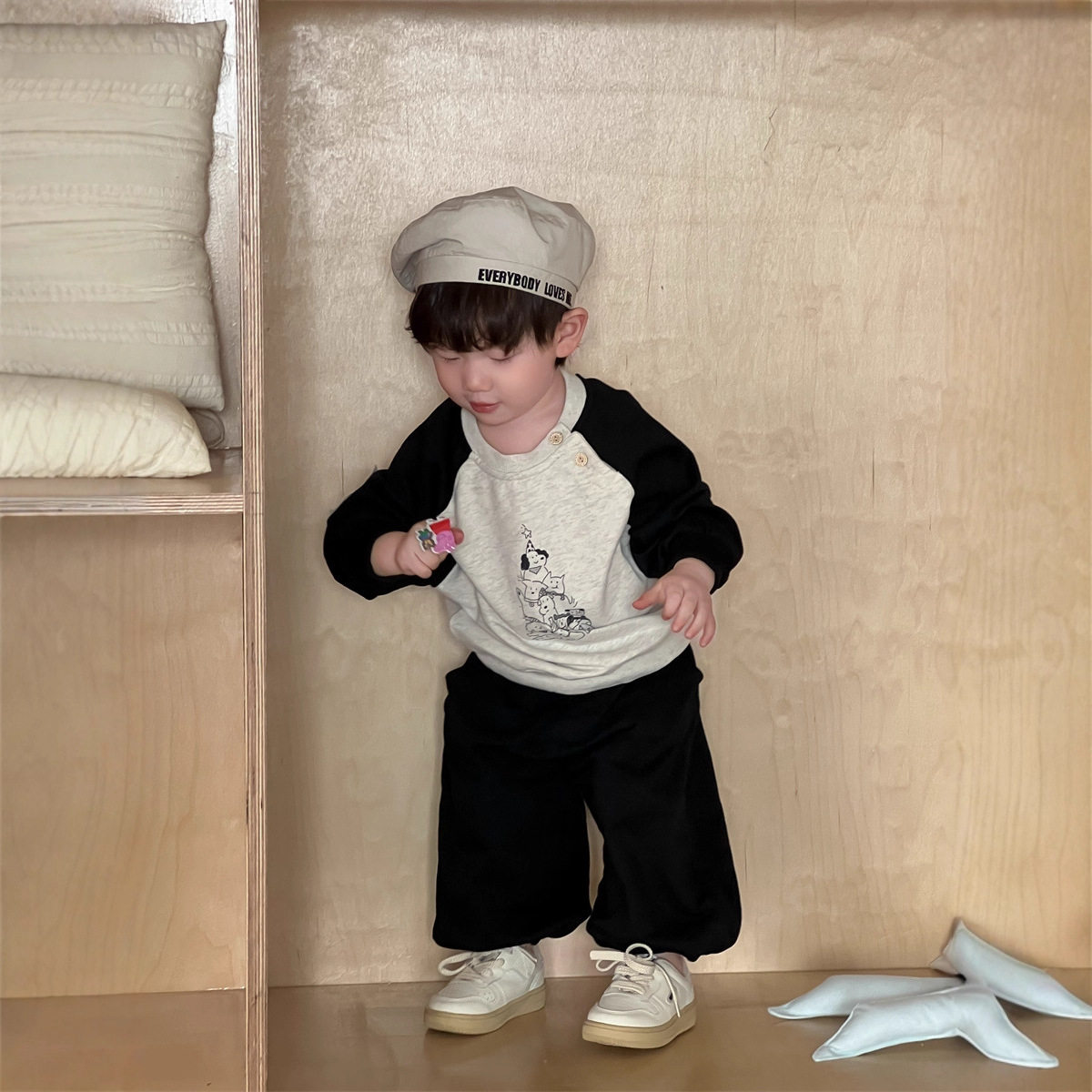 婴幼儿秋装2026新款春季男宝宝衣服韩版童装儿童服装男童长袖套装