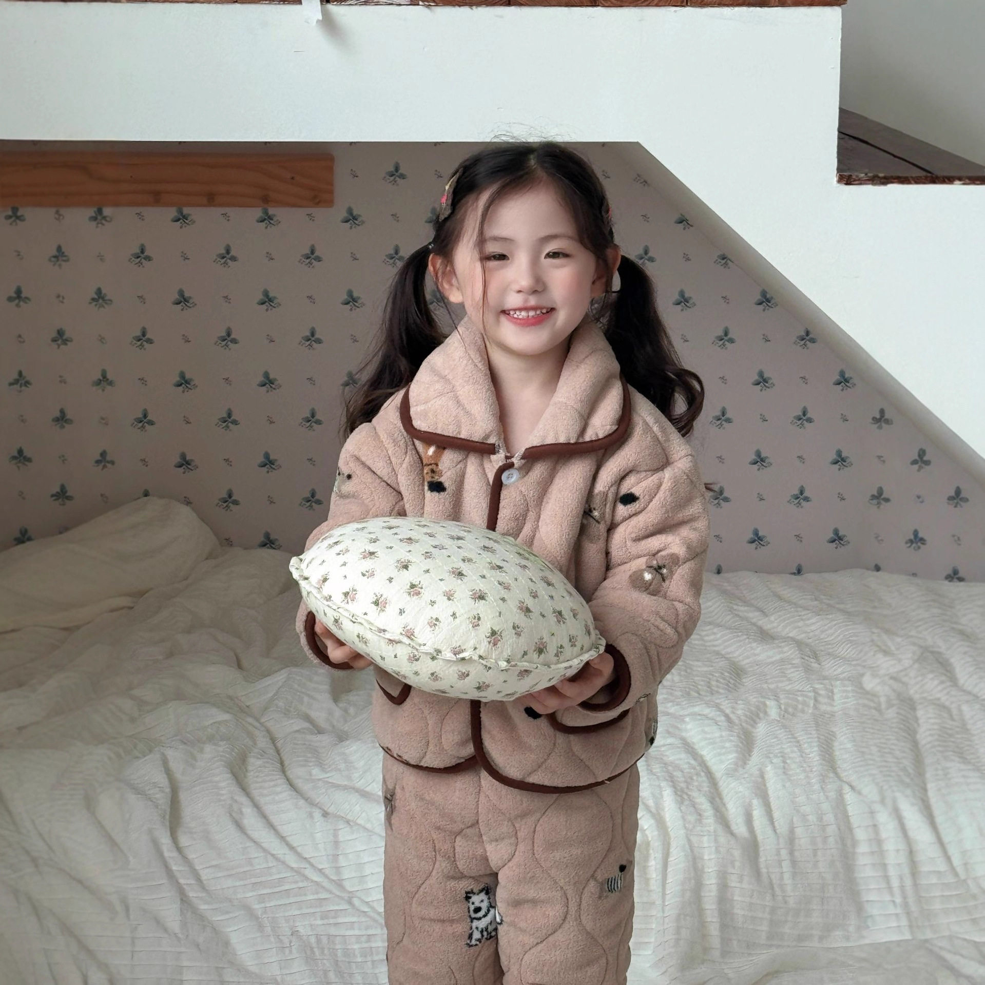 2025冬季儿童夹棉睡衣套装男女童雪粒绒三层加厚家居服睡衣套冬季,童装/婴儿装/亲子装,家居服套装,淘宝优惠券,粉丝福利购,淘宝优惠卷