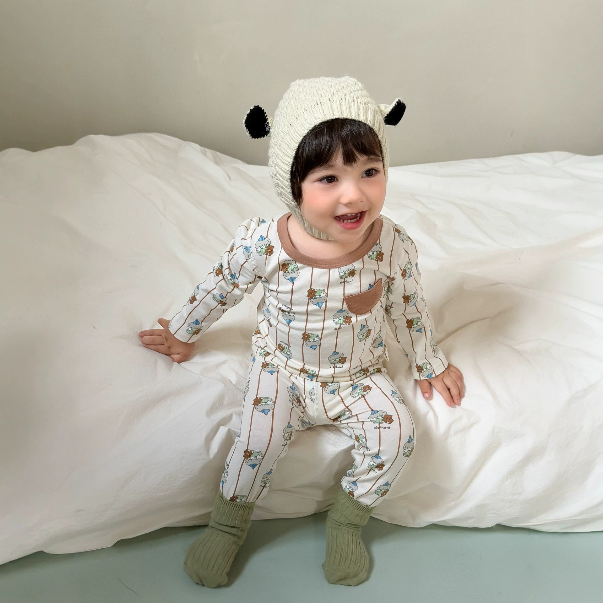 宝宝秋装衣服儿童服装秋款家居服 2026新款韩版童装男童居家套装