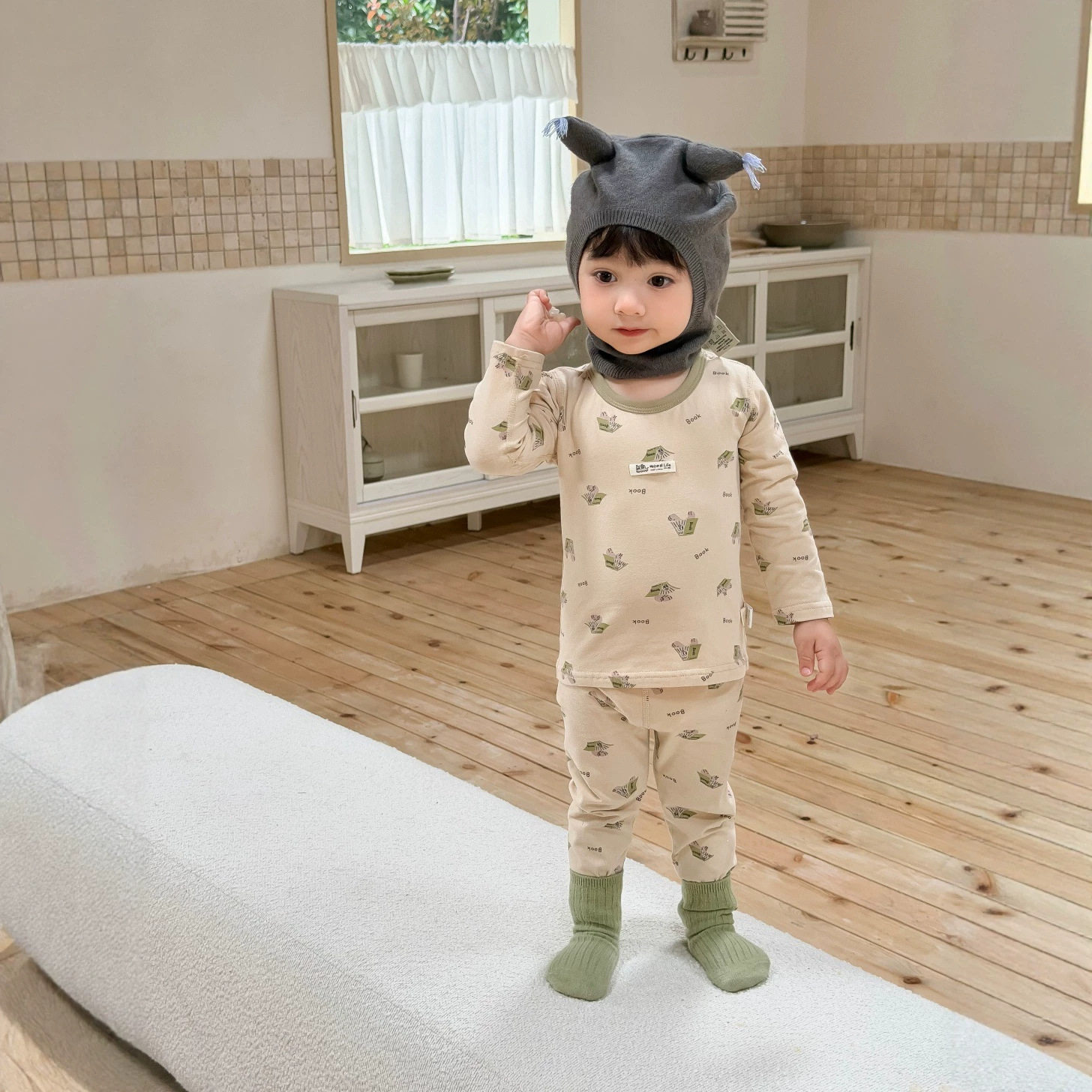 宝宝秋冬款衣服2026新款冬季服装宝宝睡衣韩版童装男童家居服套装