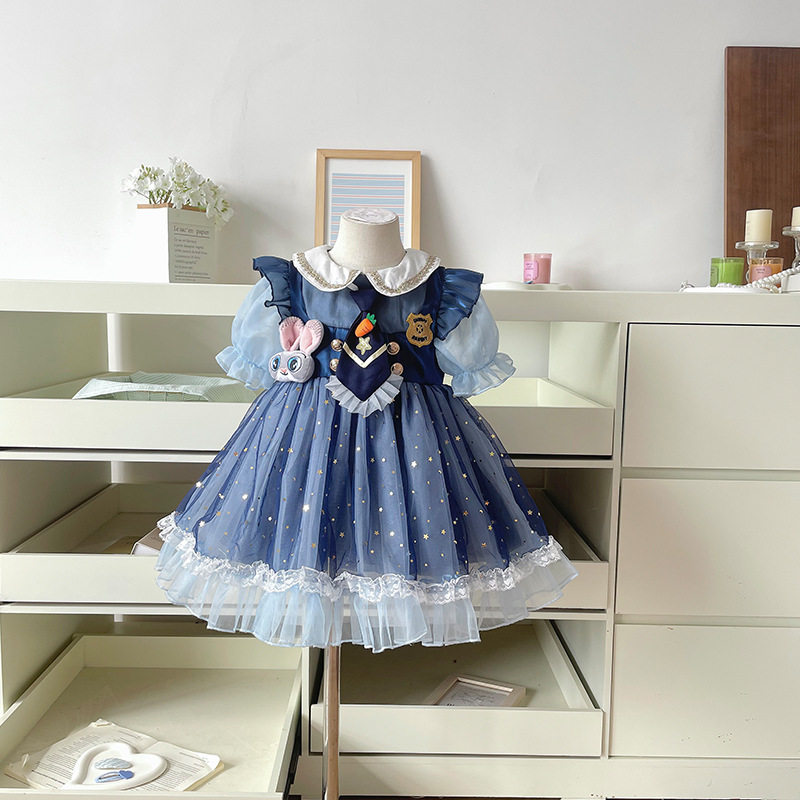 女童洛丽塔公主裙2026夏季新品洛丽塔宝宝生日蓬蓬纱裙演出服裙子