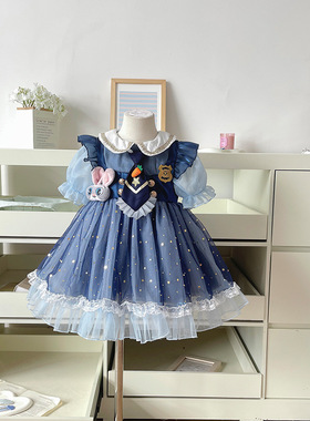 女童洛丽塔公主裙2026夏季新品洛丽塔宝宝生日蓬蓬纱裙演出服裙子