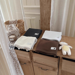 大小卷25新款 77086 儿童女童秋冬碎花贴布打底衫