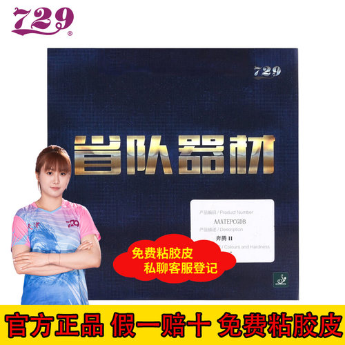 729奔腾2省队器材蓝海绵套胶