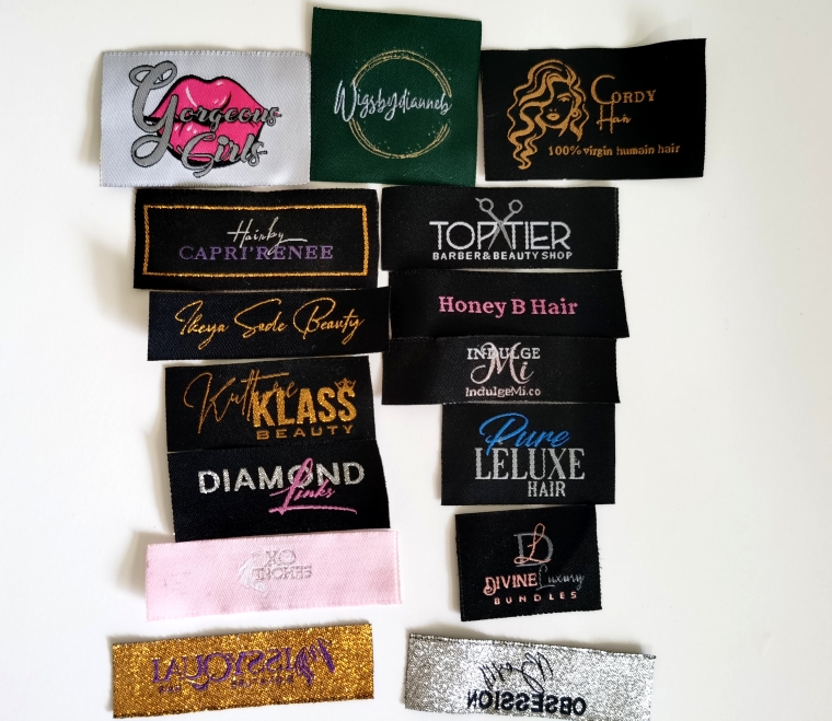 水洗标织唛布标标签假发服装