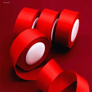 3mm缎带吊牌绳子婚庆礼盒红色丝带书签绳气球扎带彩带线红丝织带
