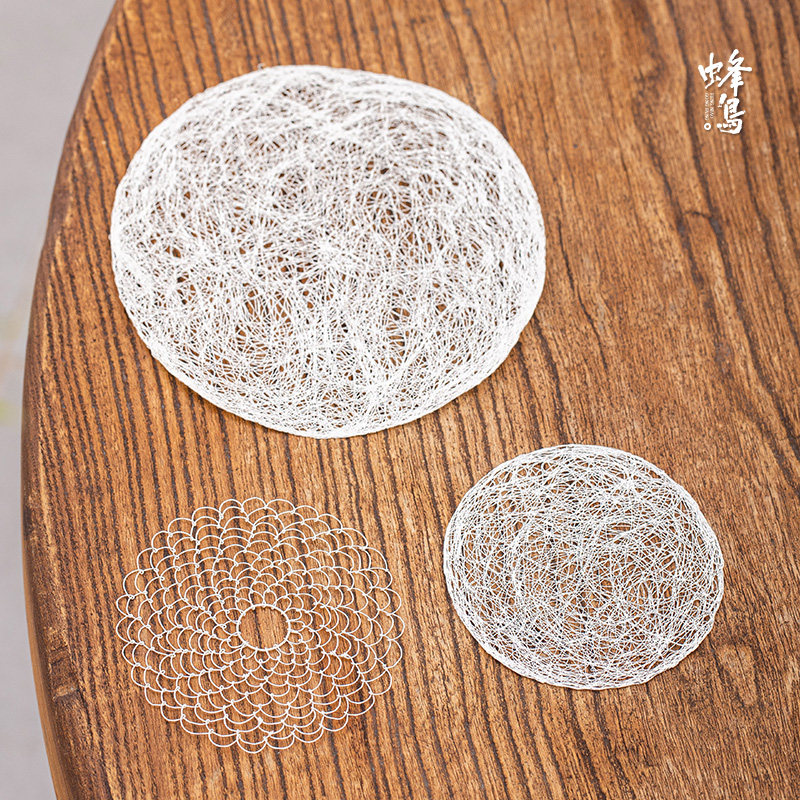 蜂鸟【文创】 银丝茶垫茶托养壶垫茶具杯垫杯托,餐饮具,茶道/零配,淘宝优惠券,粉丝福利购,淘宝优惠卷