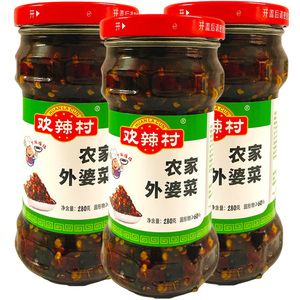 湖南欢辣村农家外婆菜280g湘味下饭菜酱菜香辣拌面咸菜炒腊肉配菜