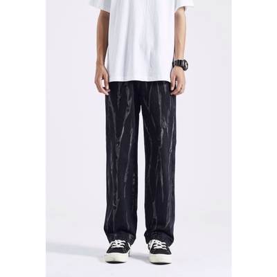 X1617直通显高水洗牛仔裤