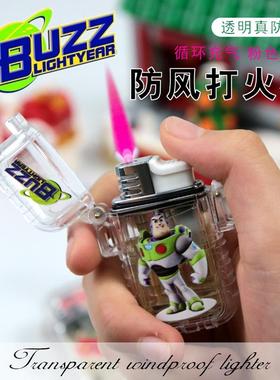 新款创意塑料打火机防风红色火焰点烟器 个性防水打火机多种图案