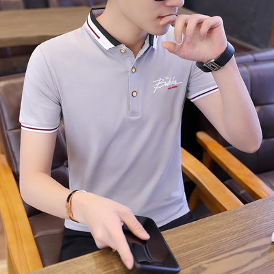纯棉t恤男短袖夏天翻领拉夫·劳伦马球Polo衫男士休闲有领子T恤男