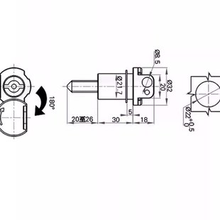 3新版 铅封锁 中置柜锁 中置柜挂锁 MS704锁 深蓝色柜门锁 MS70a7
