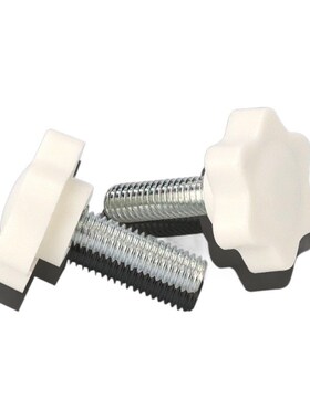 直销25#M3白色梅花手柄螺丝钉32#38#头六星型塑胶头手拧螺栓