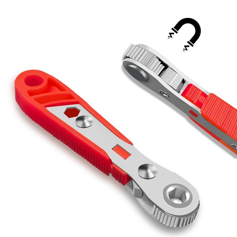 36齿迷你棘轮螺丝刀正反转小空间作业批头套筒两用W扳手工具套装