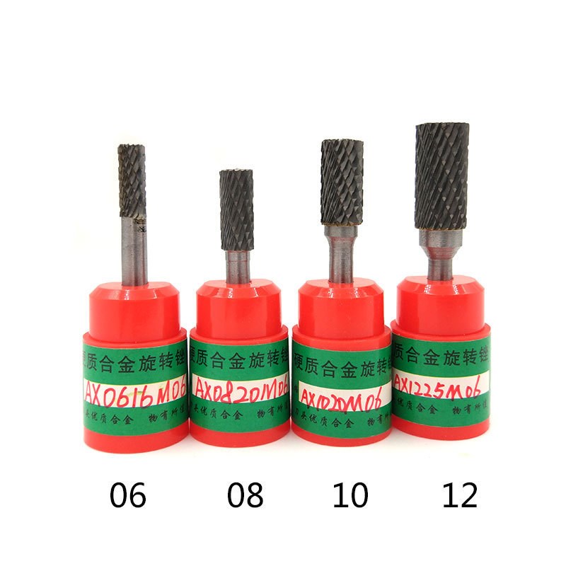 硬质合金旋转锉 钨钢磨头s/铣刀 旋转锉刀 CX型号木工铣刀6柄双纹