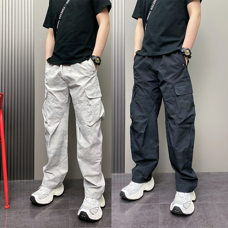 夏季潮流立体口袋工装裤