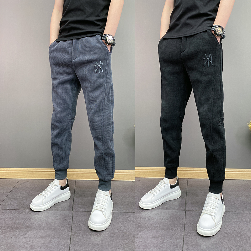 春秋季男士青年灯芯绒休闲裤