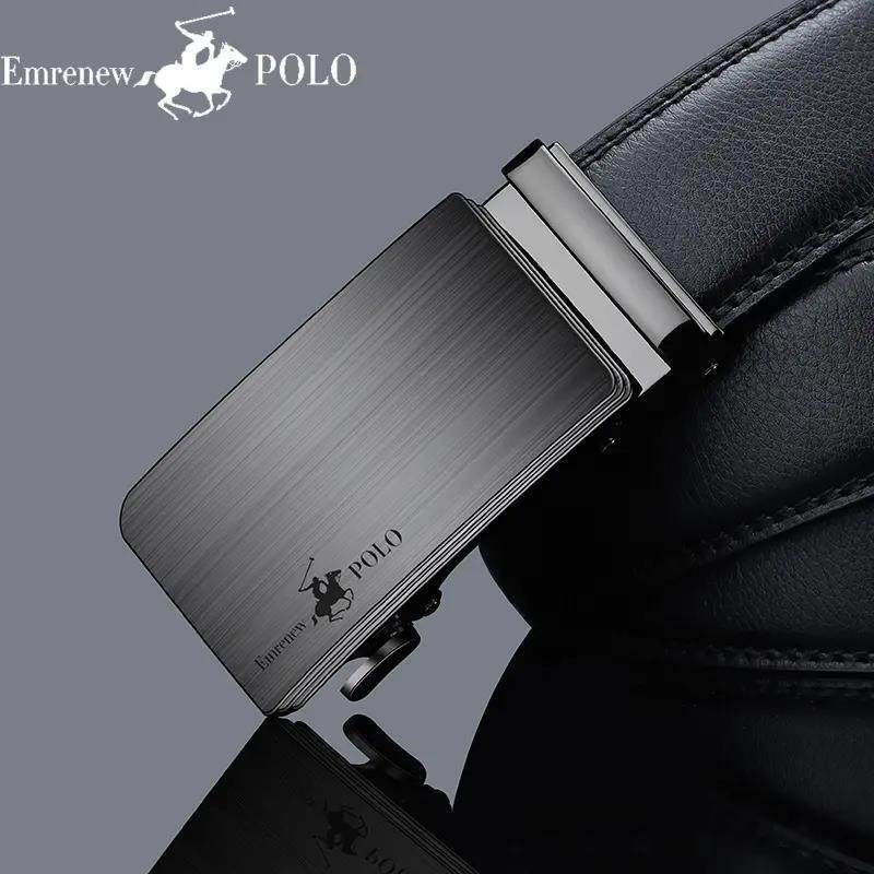 安普里保罗男真皮复古简约耐磨正品高档品牌皮带年轻人实用裤腰带