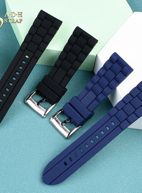 ADH防水硅胶表带适配阿玛尼AR5905 AR11341AR589 AR59 20 22 23mm