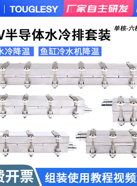 12V半导体制冷片DIY水冷降温20~150L鱼缸冷水机系统套件CPU制冷器