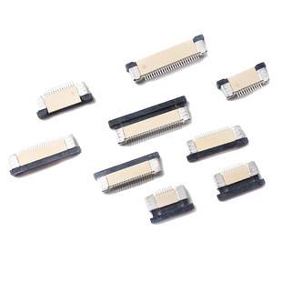 FFC/FPC下接0.5MM抽屉式4/8/10/18-40P扁平电缆连接器 软排线插座