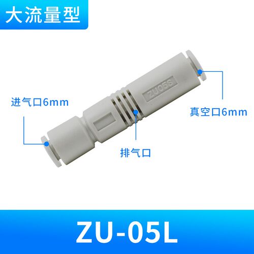 真空发生器吸气阀气动负压发生器管式CV15hsZU05ZV ZH10BS