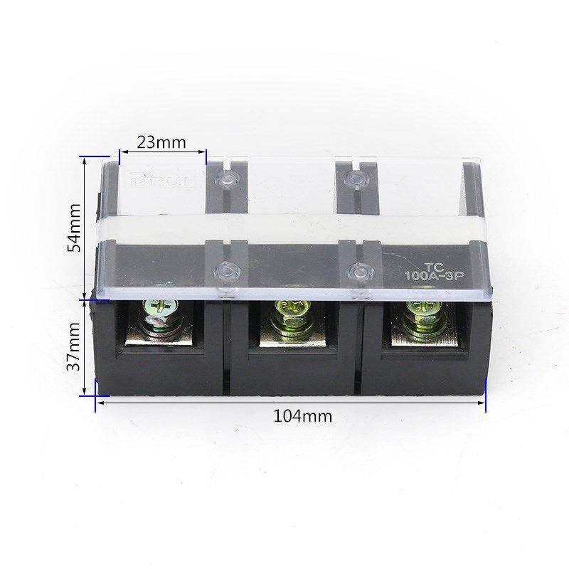 接线排 接线端子全铜连接器 接线端子排 TC-1003 100A 3组 TC1003